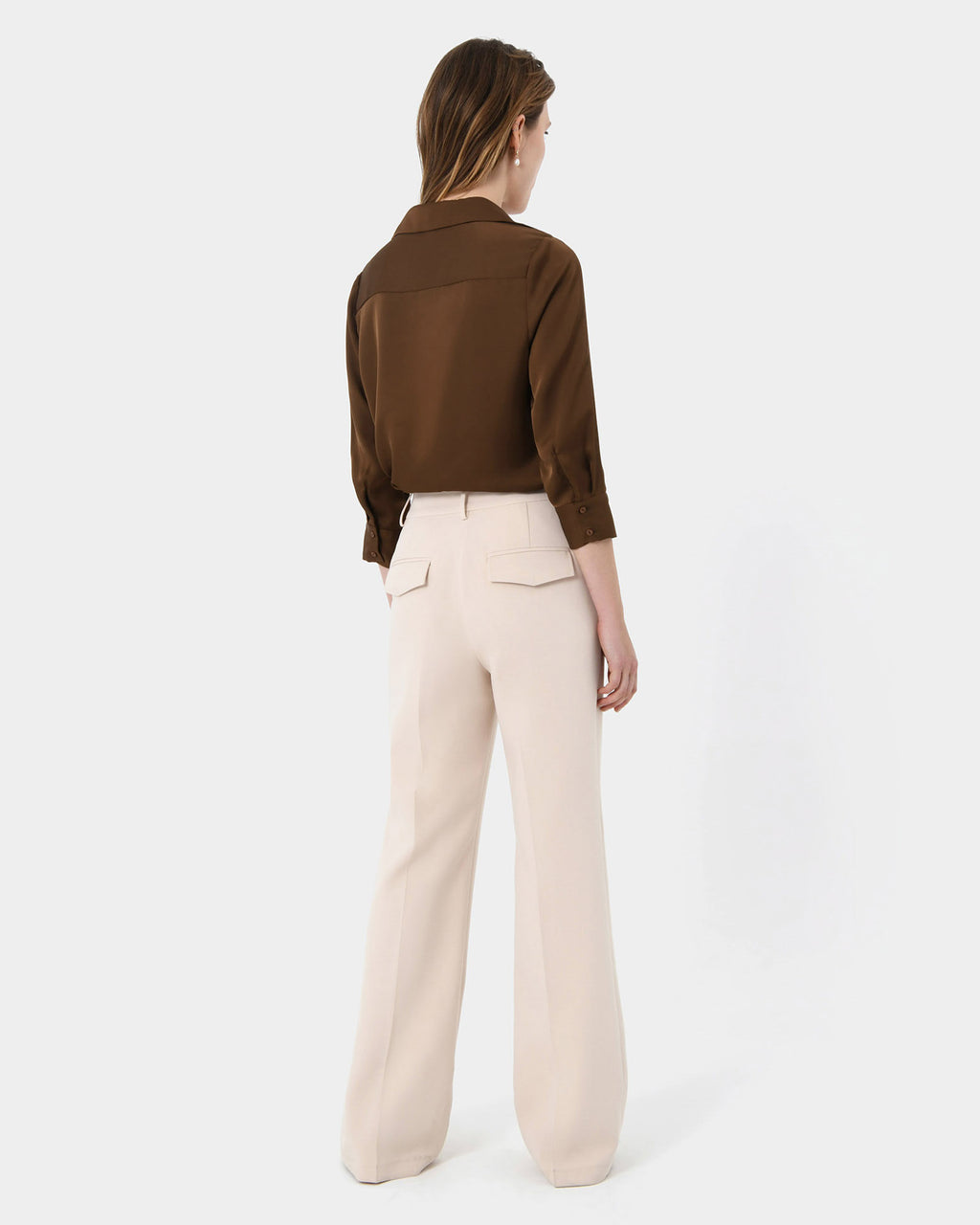 Hailee 3/4 Sleeve Satin Blouse