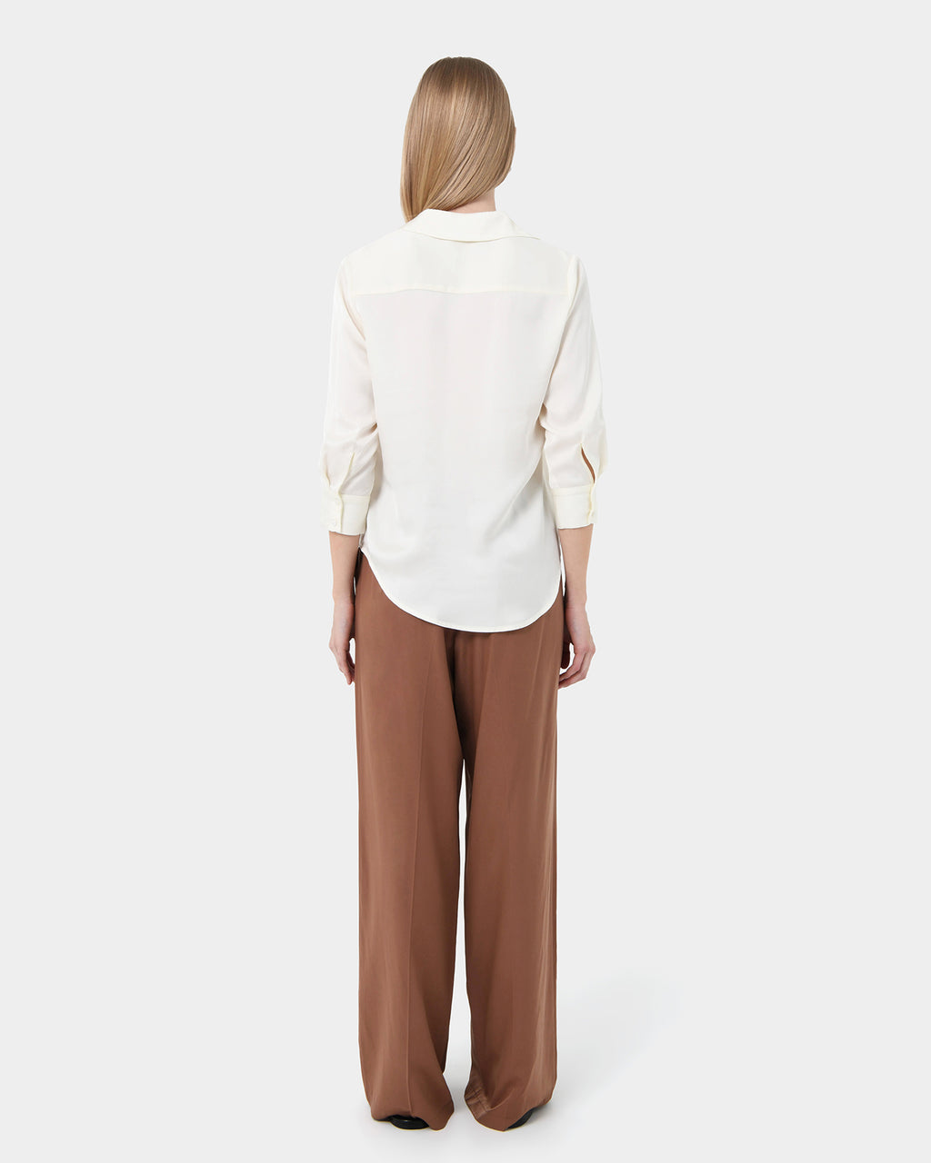 Hailee 3/4 Sleeve Satin Blouse