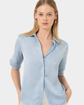 Hailee 3/4 Sleeve Satin Blouse