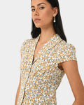 Roxanne Floral Cap Sleeve Top