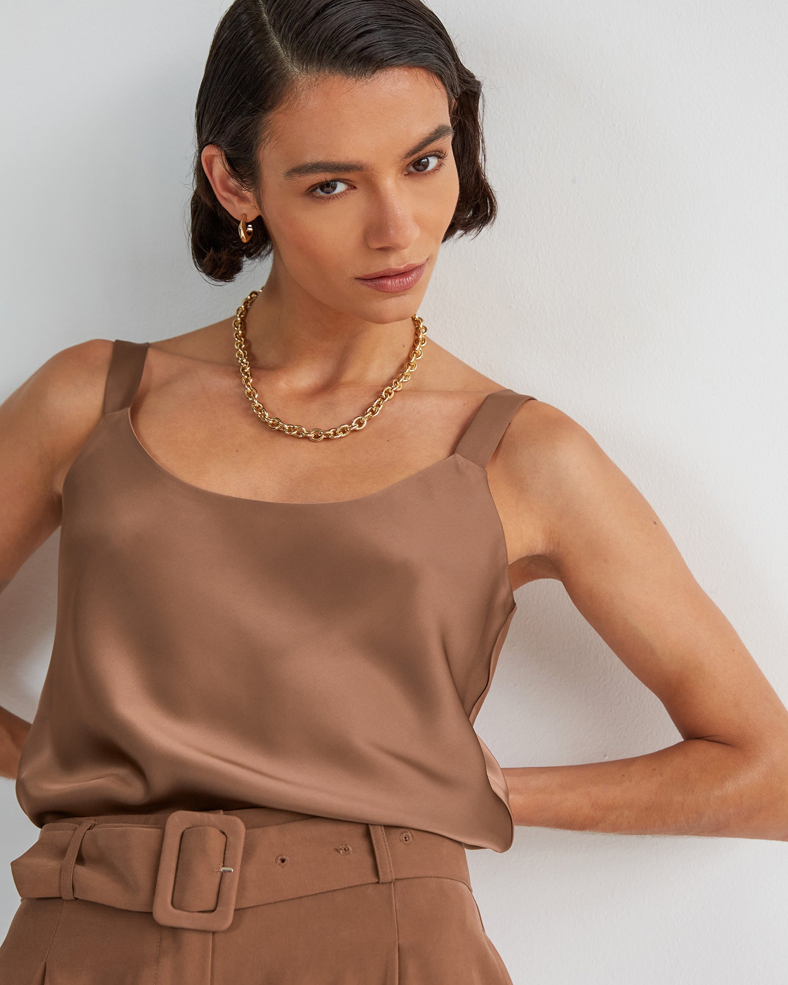 Kalena Satin Cami Top
