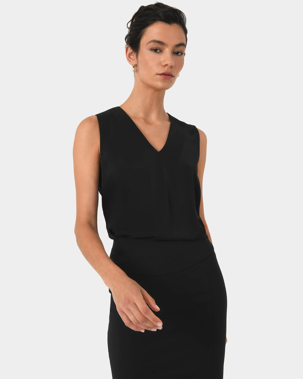 Mattie Detachable Bow Neck Top