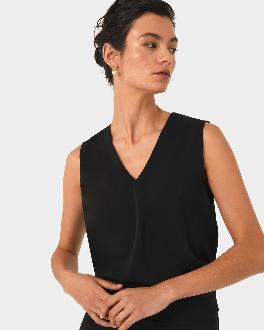 Mattie Detachable Bow Neck Top