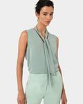 Mattie Detachable Bow Neck Top