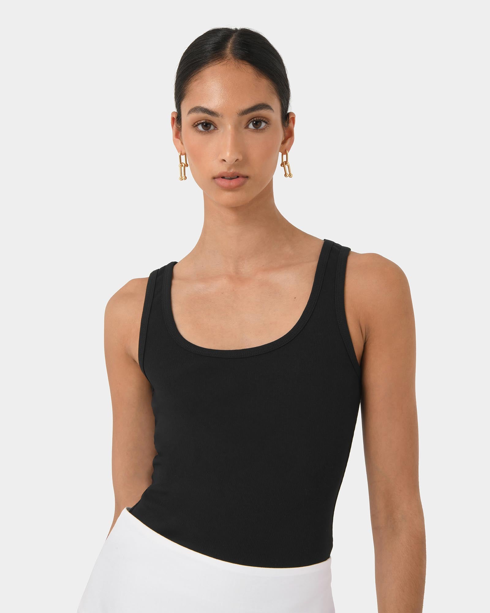 Devin Ribbed Singlet Top