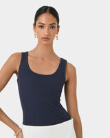 Devin Ribbed Singlet Top