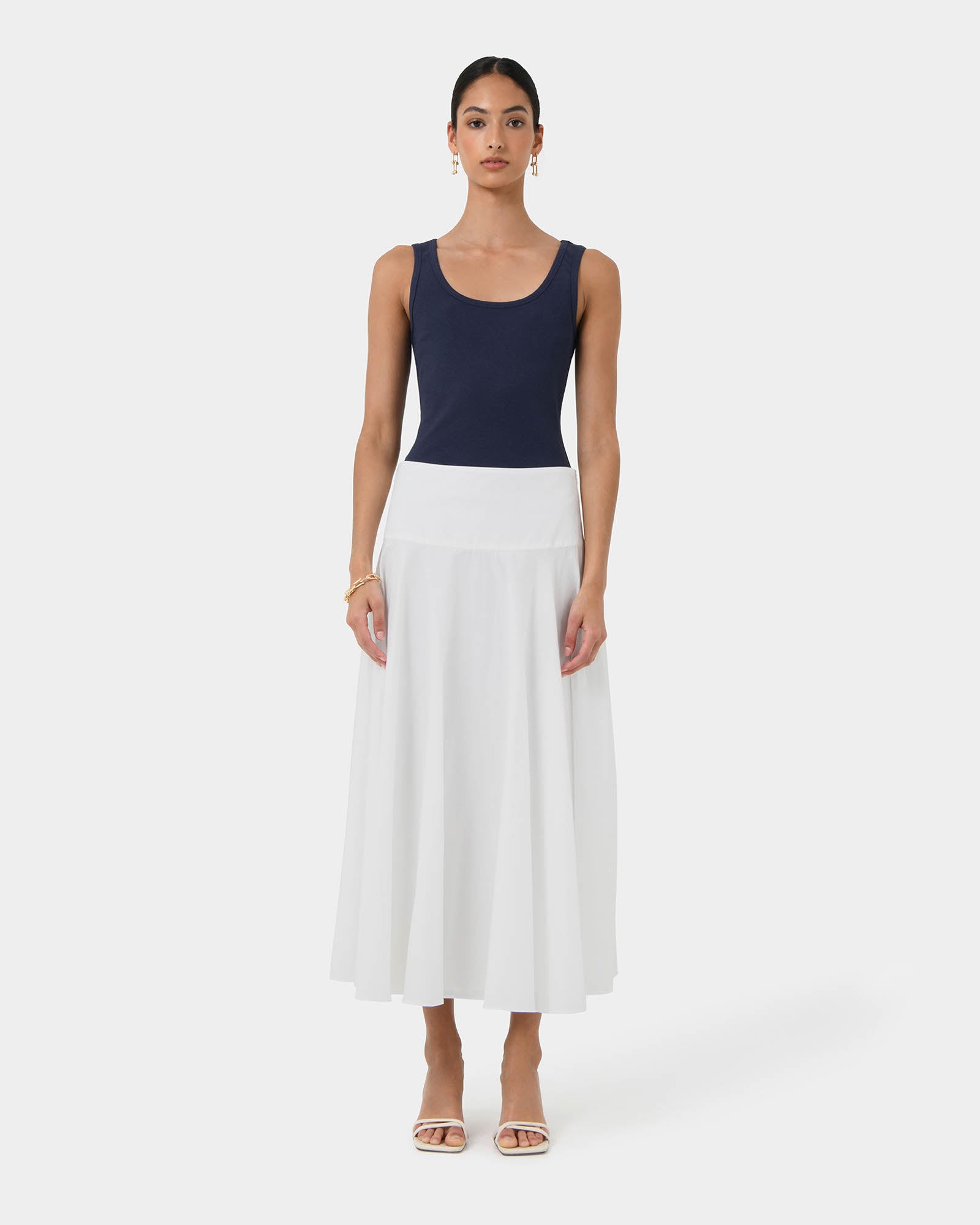 Devin Ribbed Singlet Top