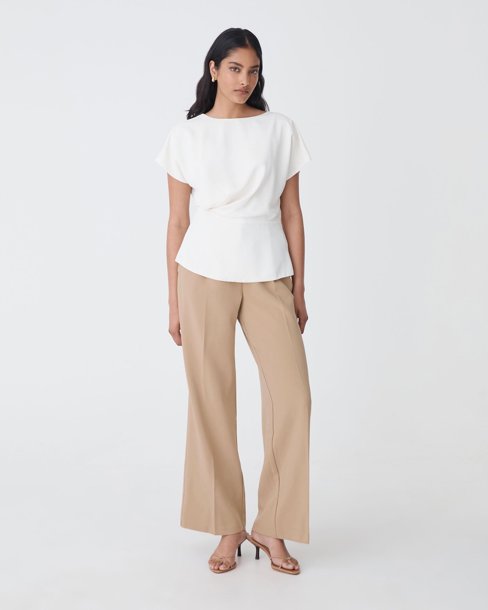 Bonnie Gathered Peplum Top