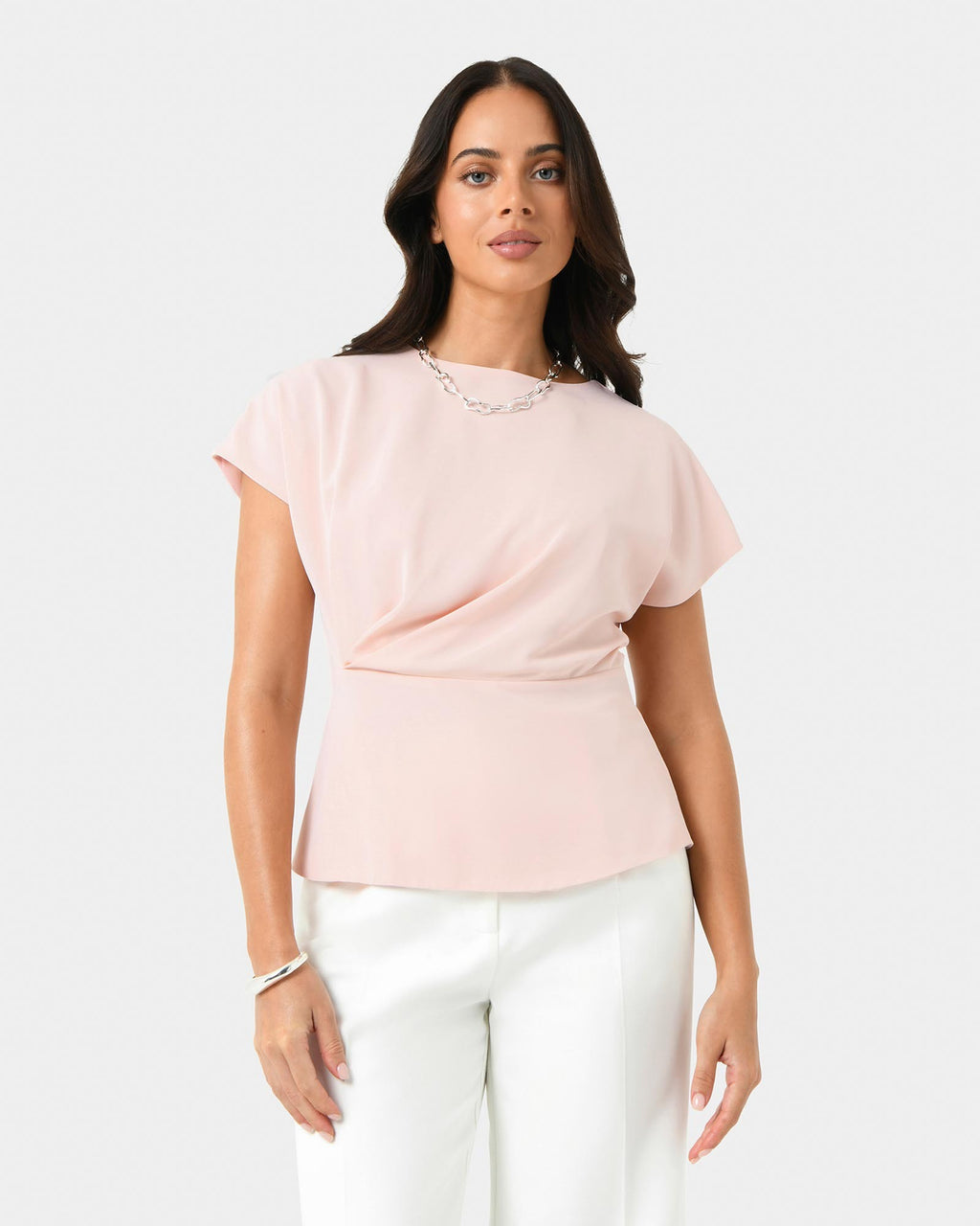 Bonnie Gathered Peplum Top