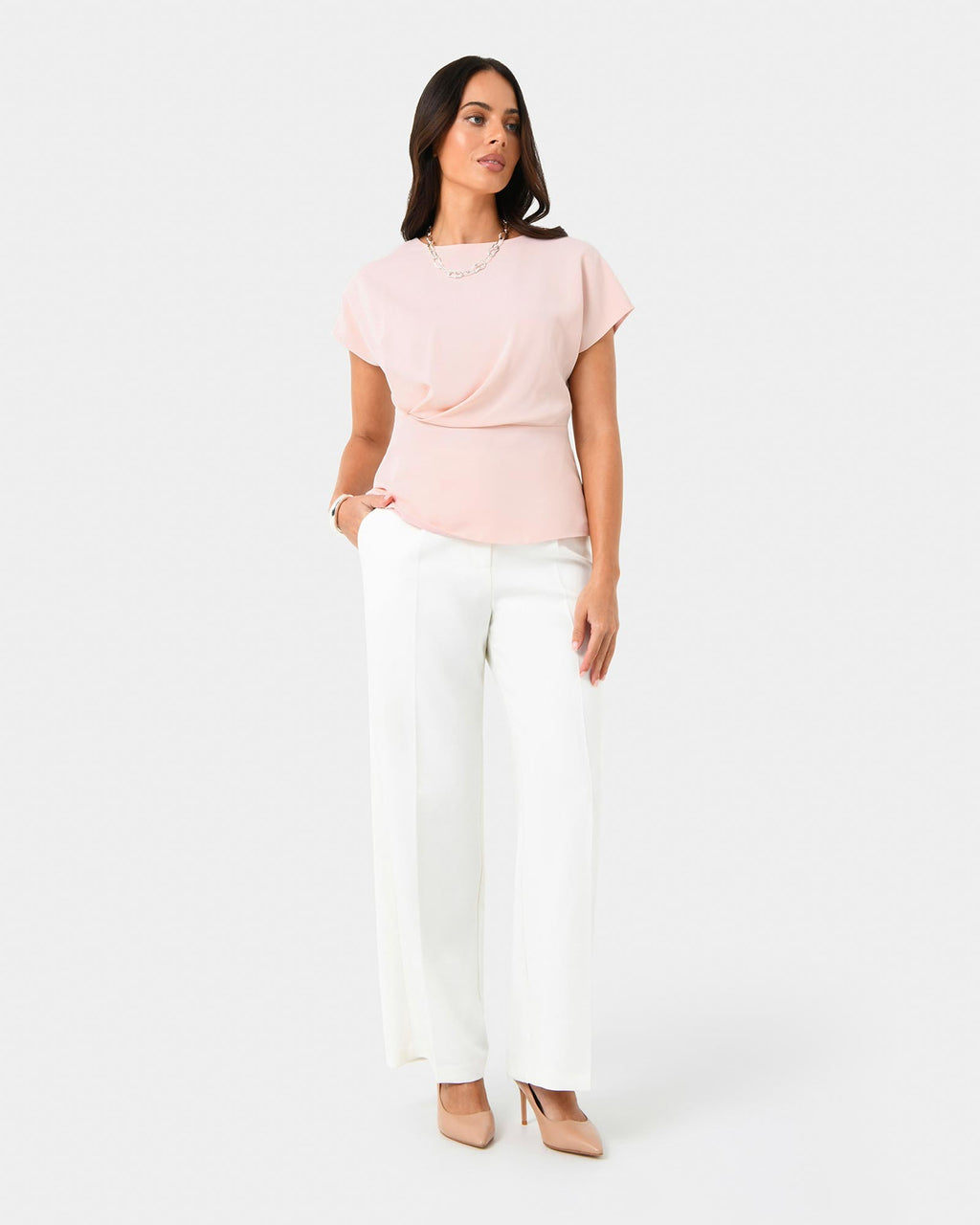 Bonnie Gathered Peplum Top