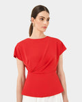 Bonnie Gathered Peplum Top