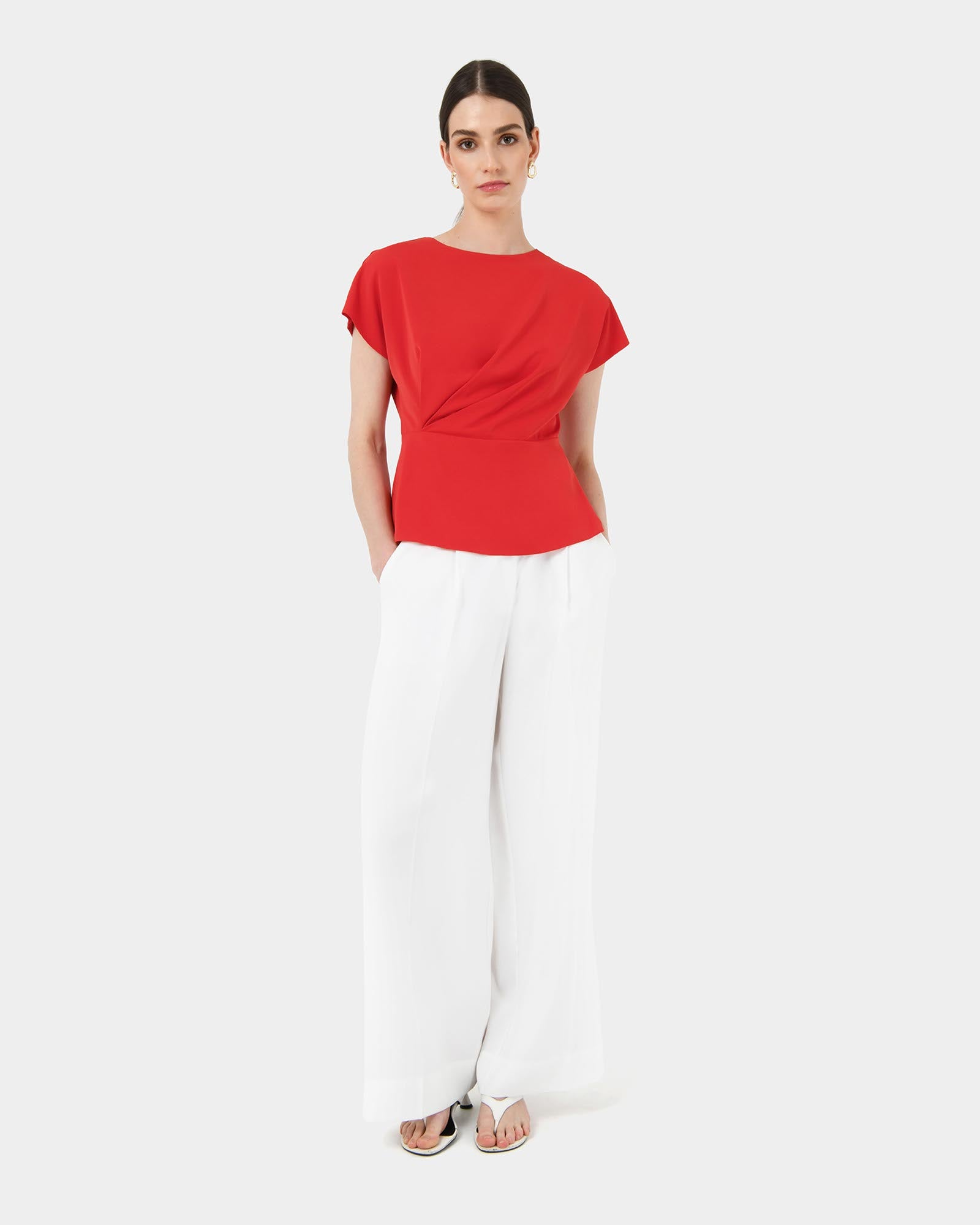 Bonnie Gathered Peplum Top