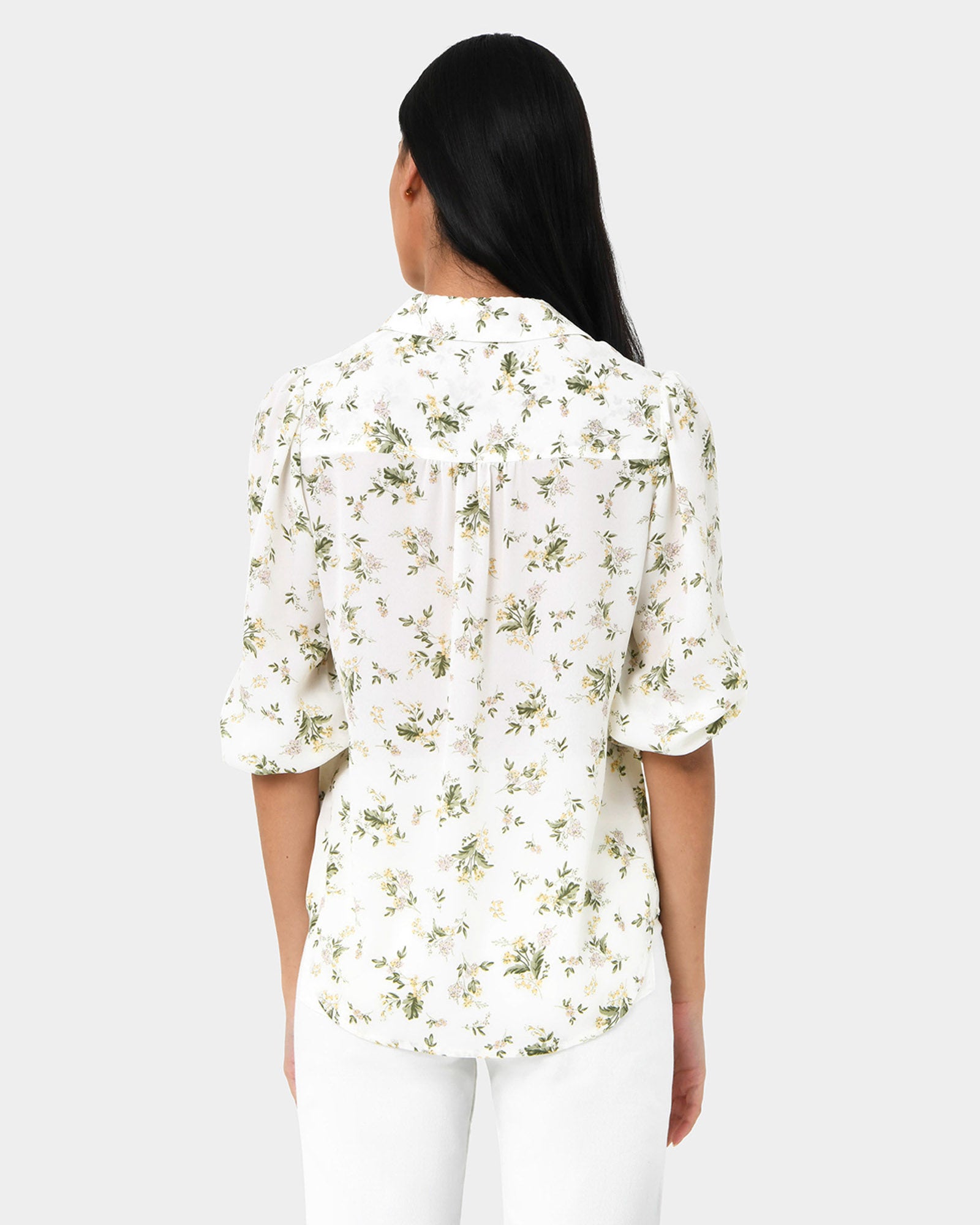 Katy Floral Button Up Blouse