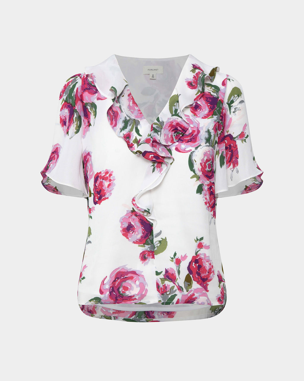 Andrea Floral Ruffle Blouse