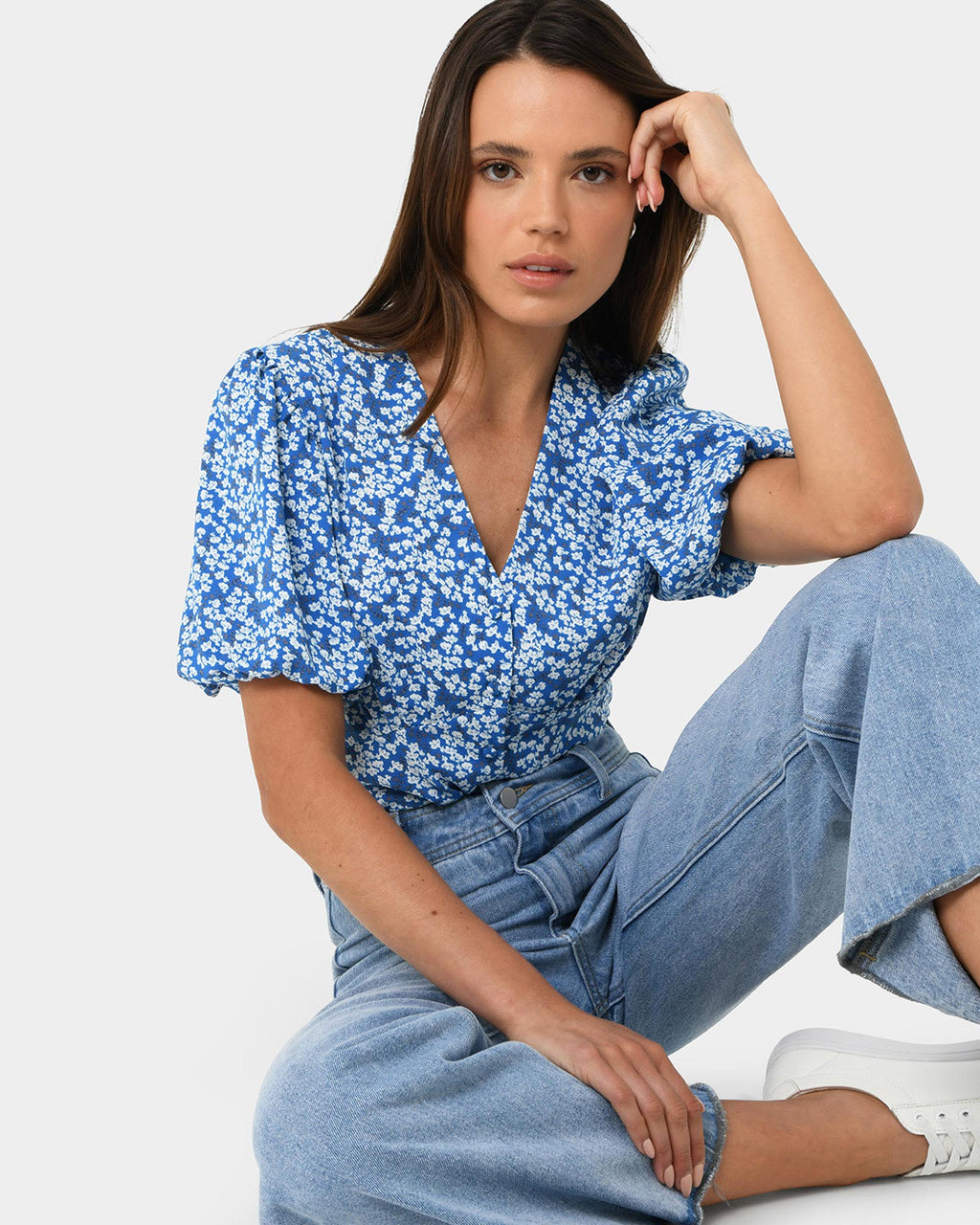 Cora Balloon Sleeve Top