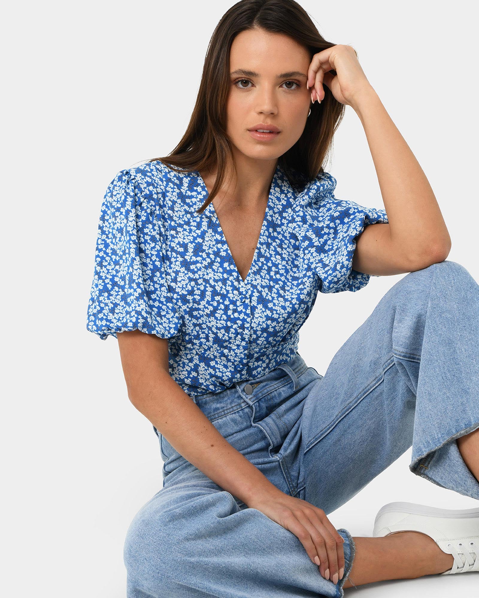 Cora Balloon Sleeve Top