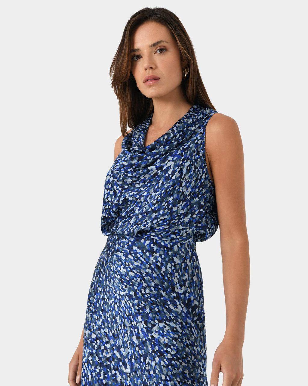 Juniper Printed Cowl Neck Top