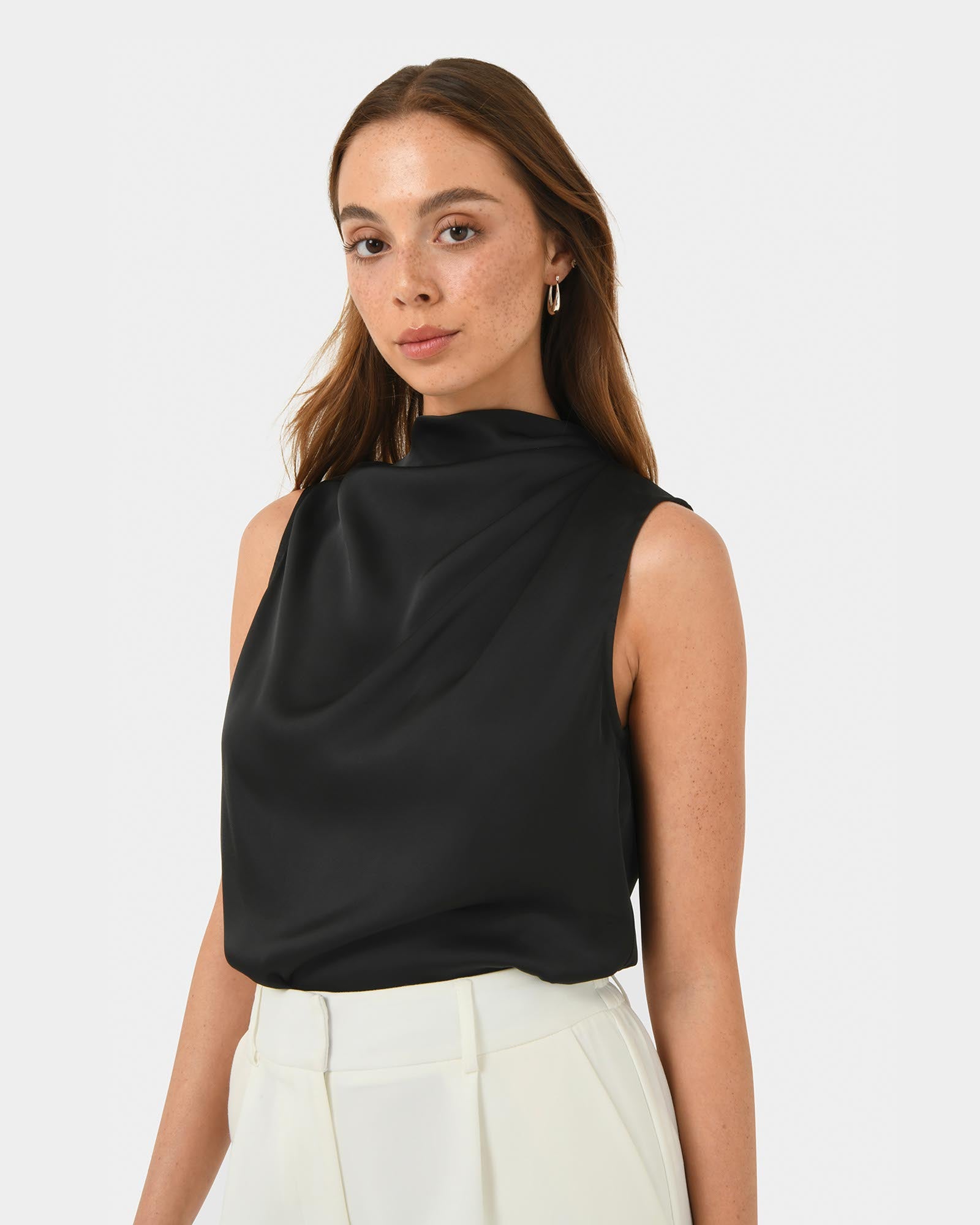 Mae Cowl Neck Top