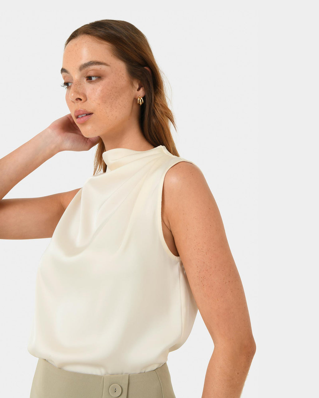 Mae Cowl Neck Top