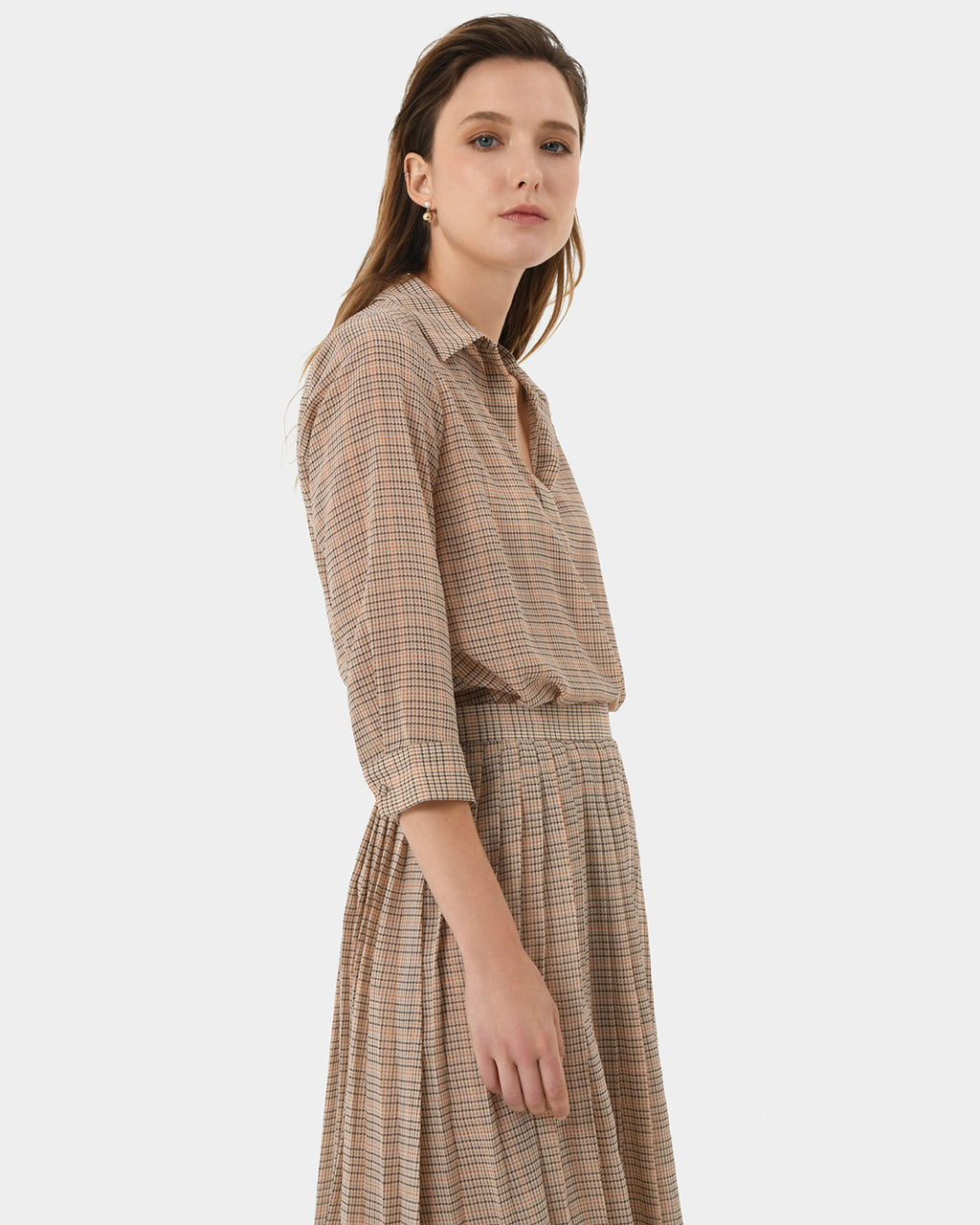 Martina Check Blouse