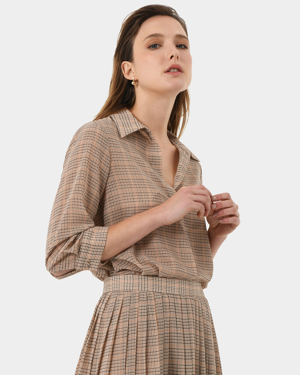 Martina Check Blouse