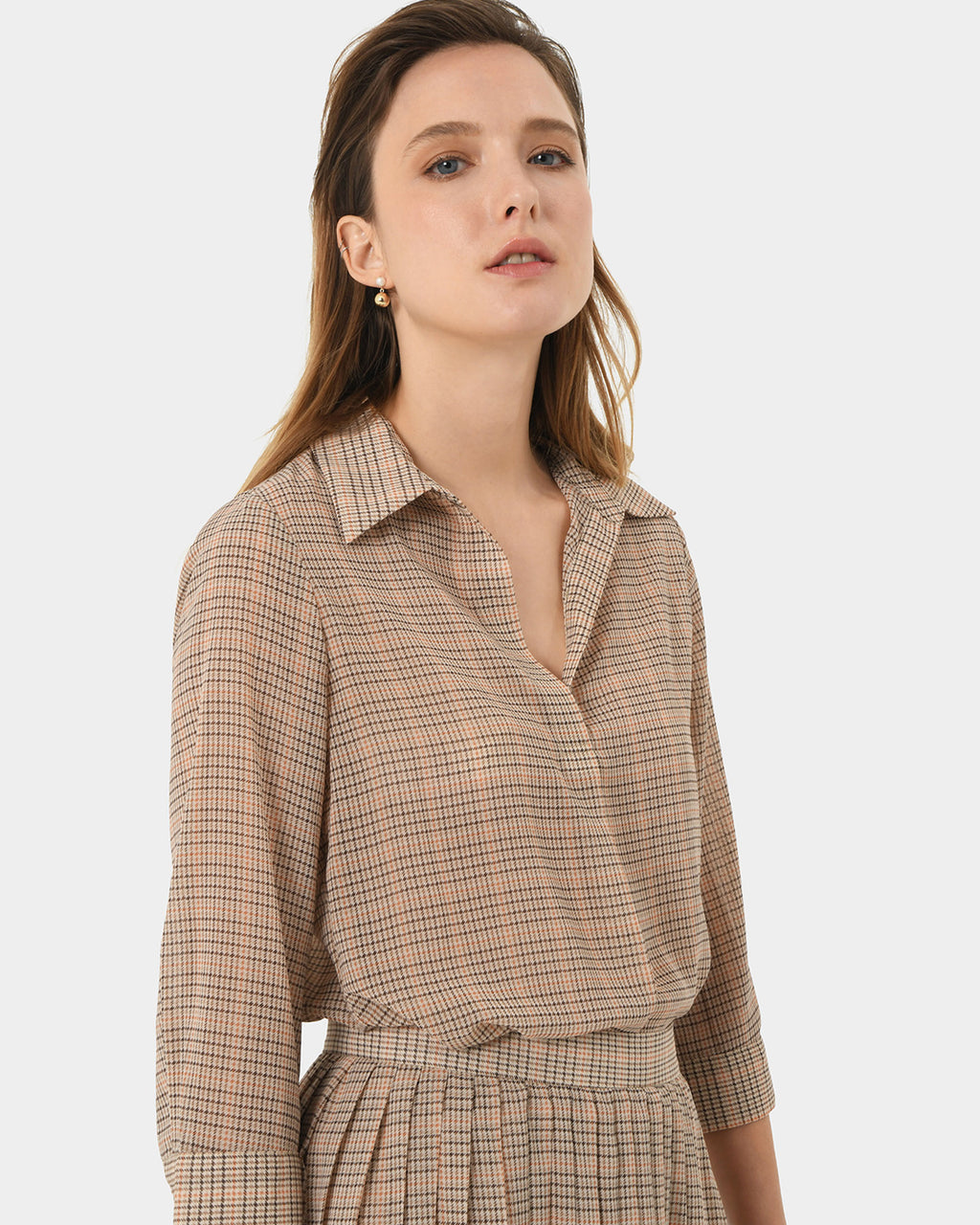 Martina Check Blouse