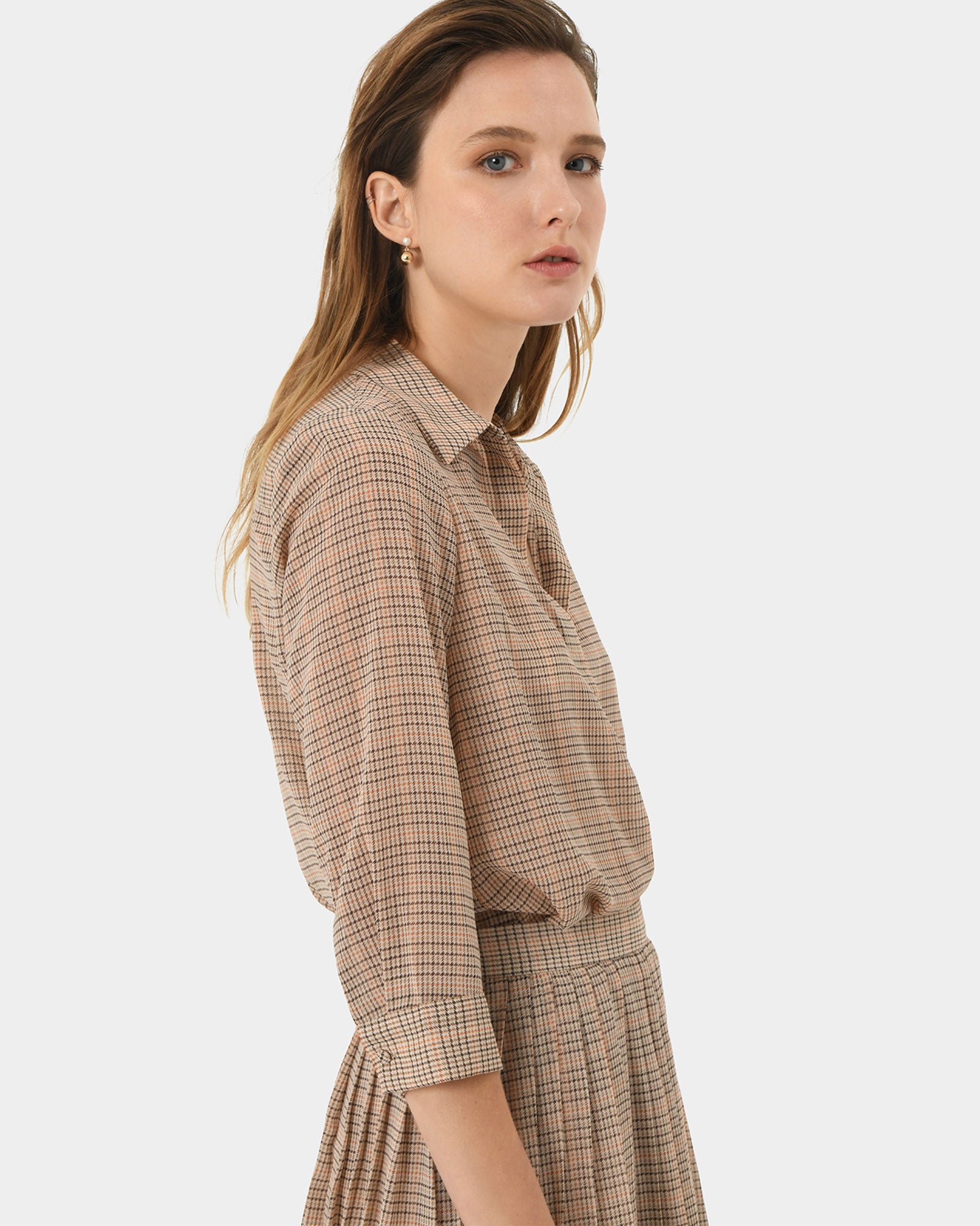 Martina Check Blouse