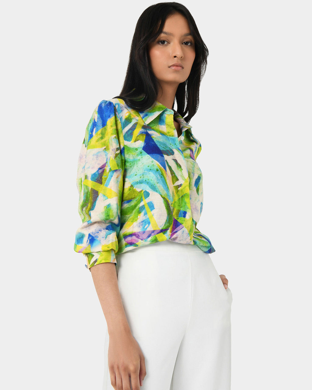 Melia Linen-Blend Shirt