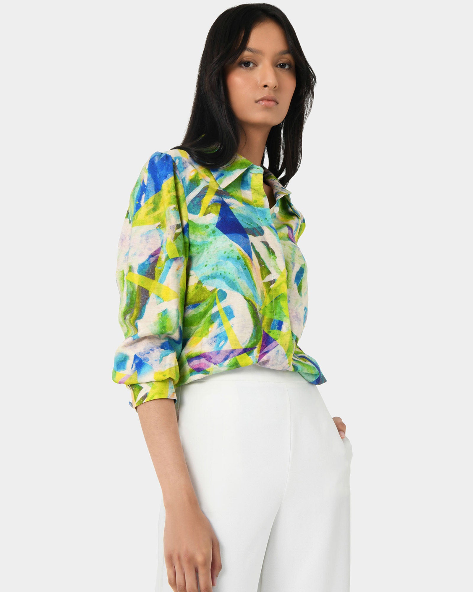 Melia Linen-Blend Shirt
