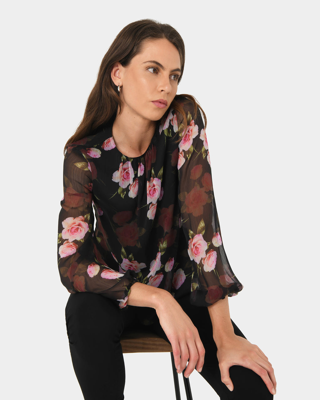 Rose Floral Top