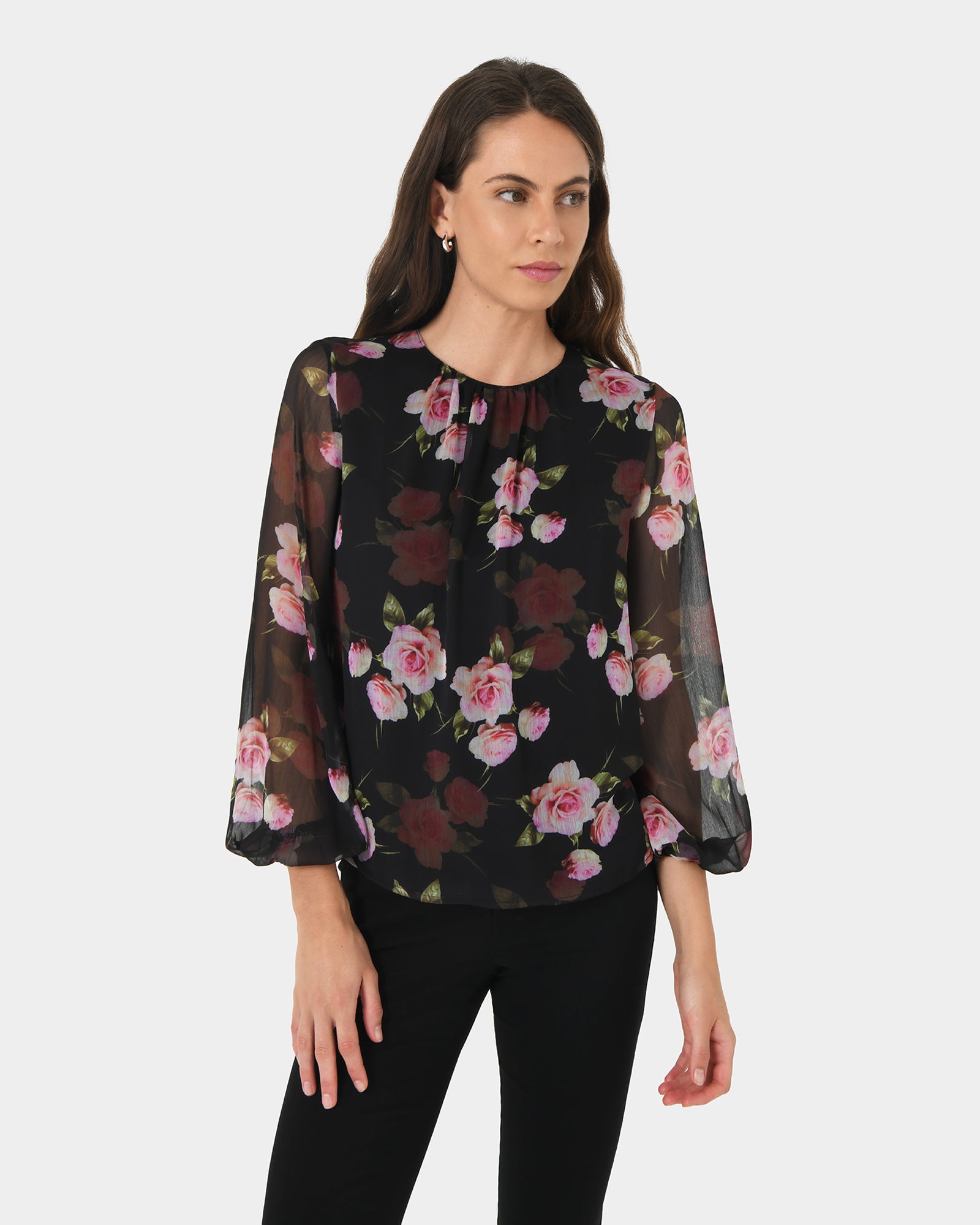 Rose Floral Top