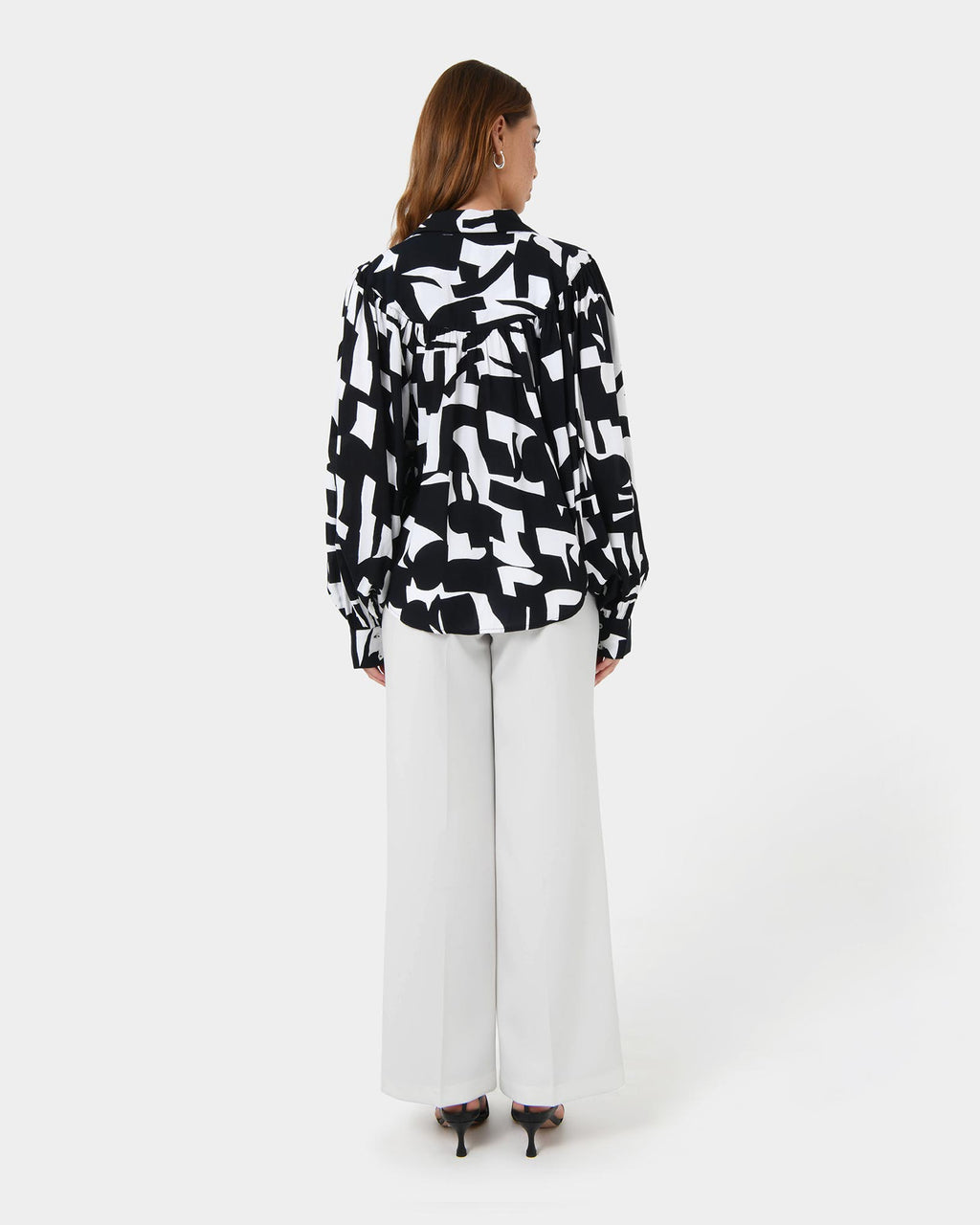 Anella Monochrome Print Blouse
