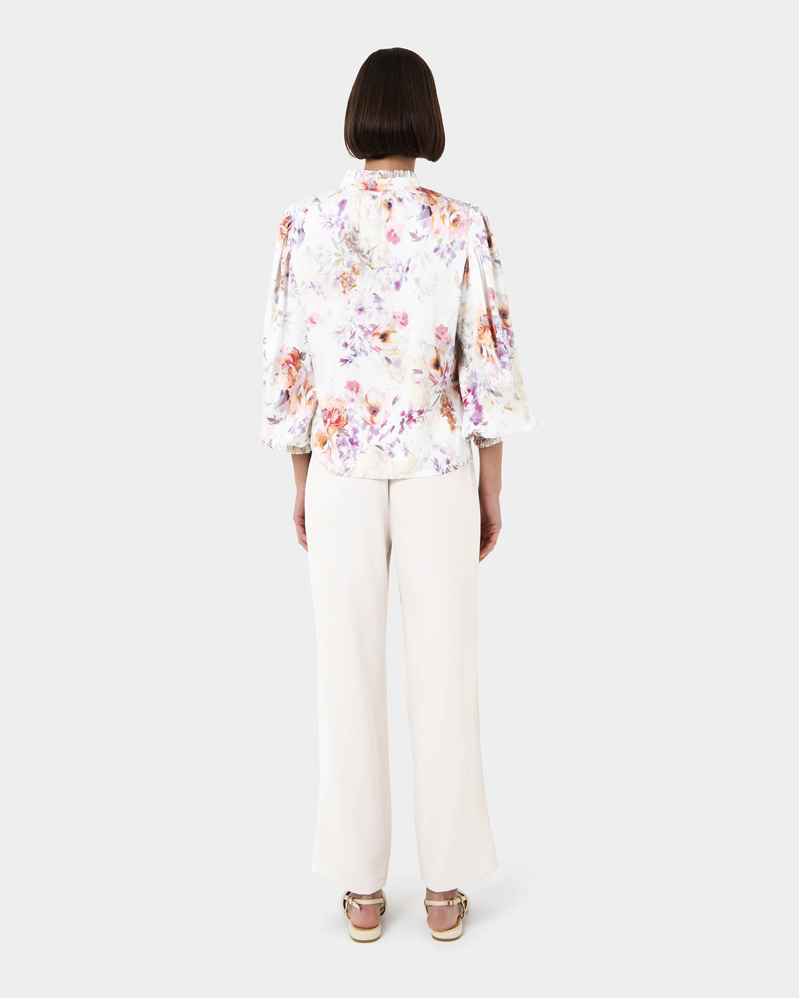 Rosy Bell Sleeve Blouse