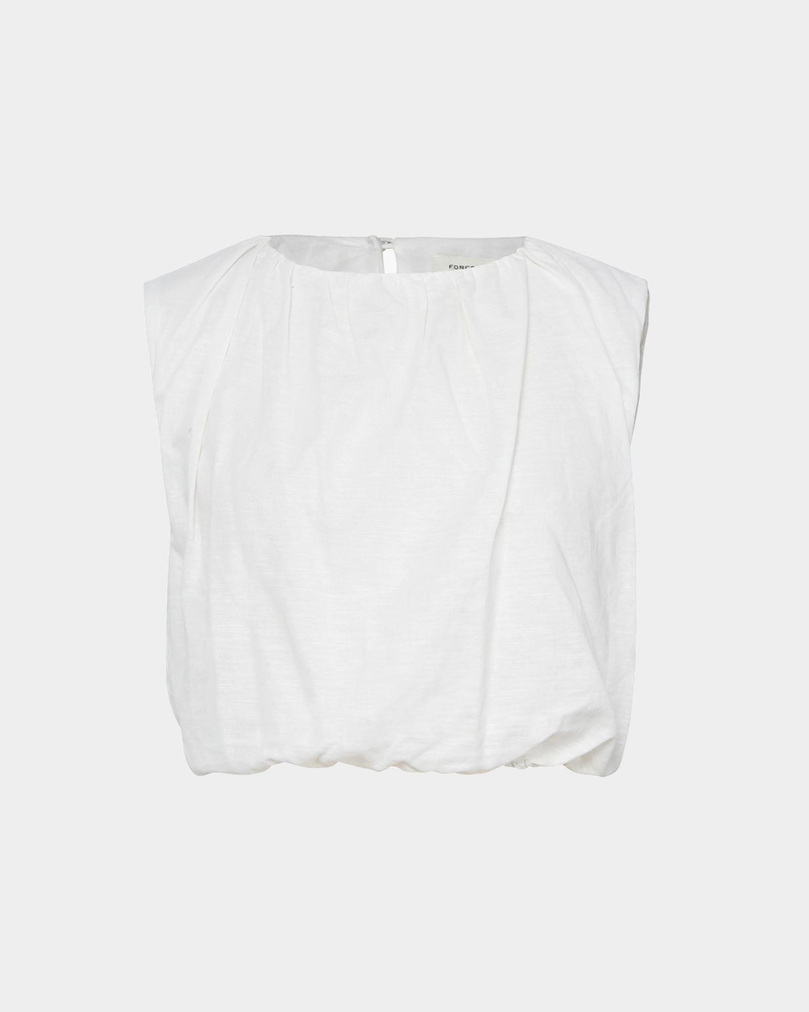 Kenya Rouched Linen Top