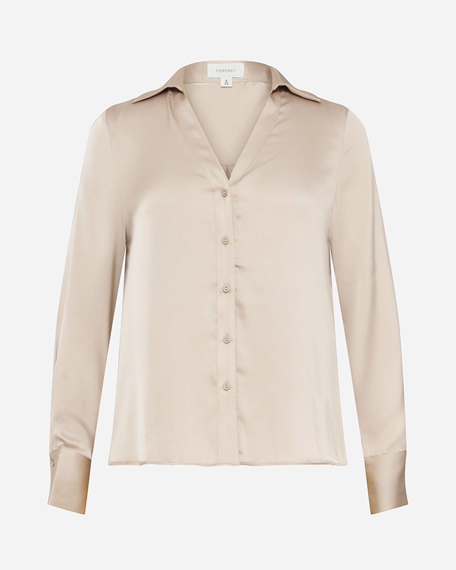 Lila V-Neck Satin Blouse