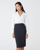 Lila V-Neck Satin Blouse