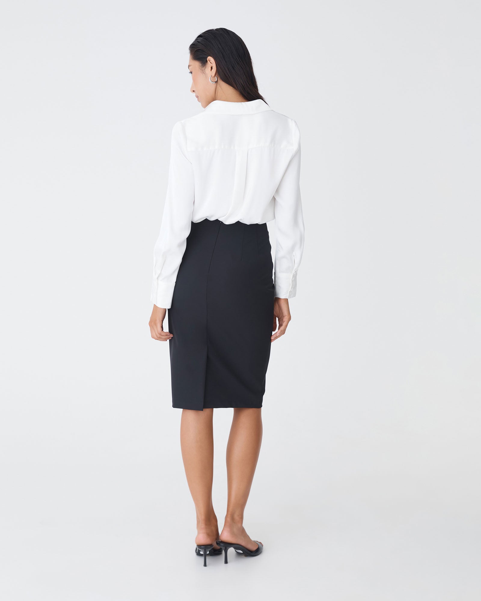 Lila V-Neck Satin Blouse