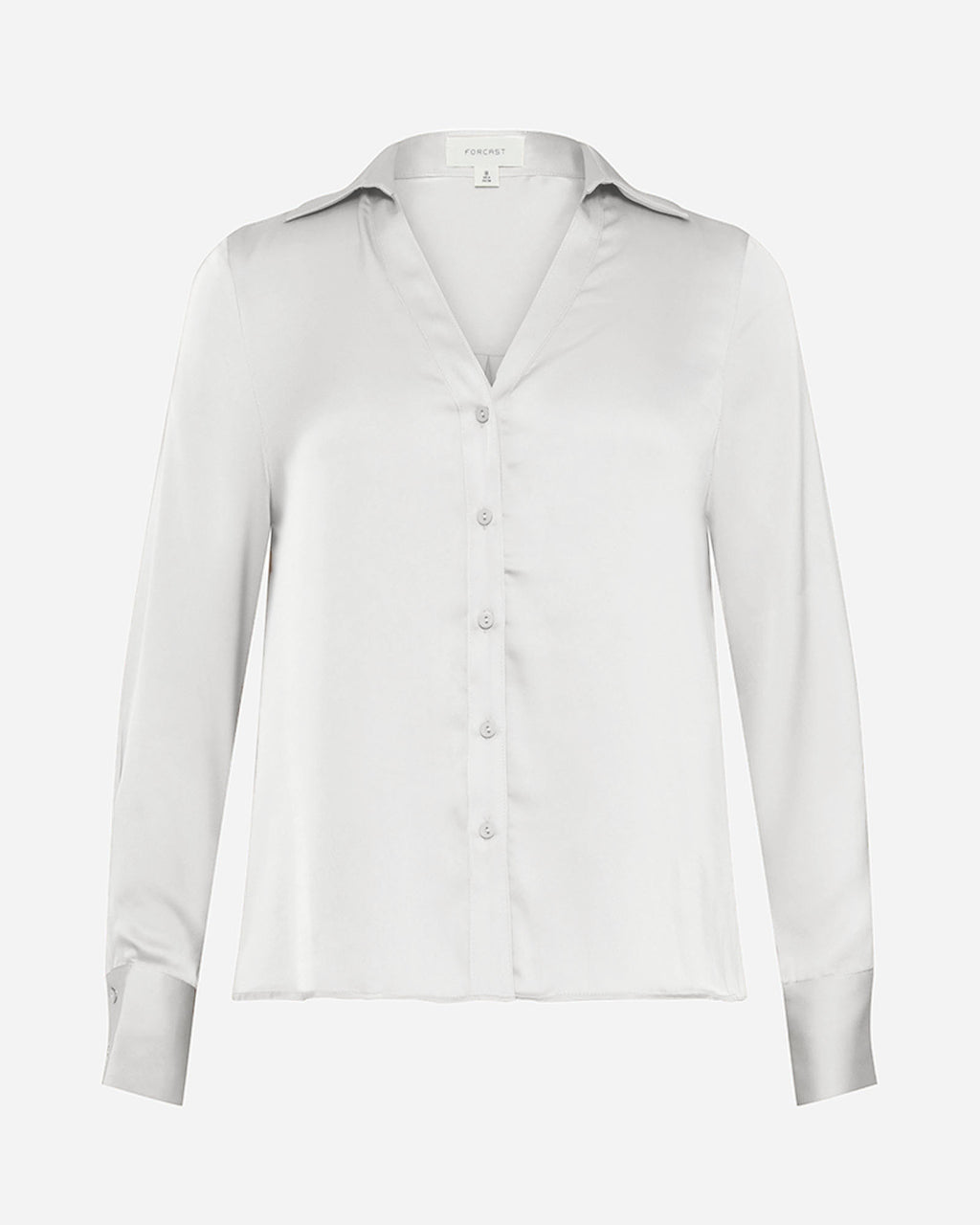 Lila V-Neck Satin Blouse