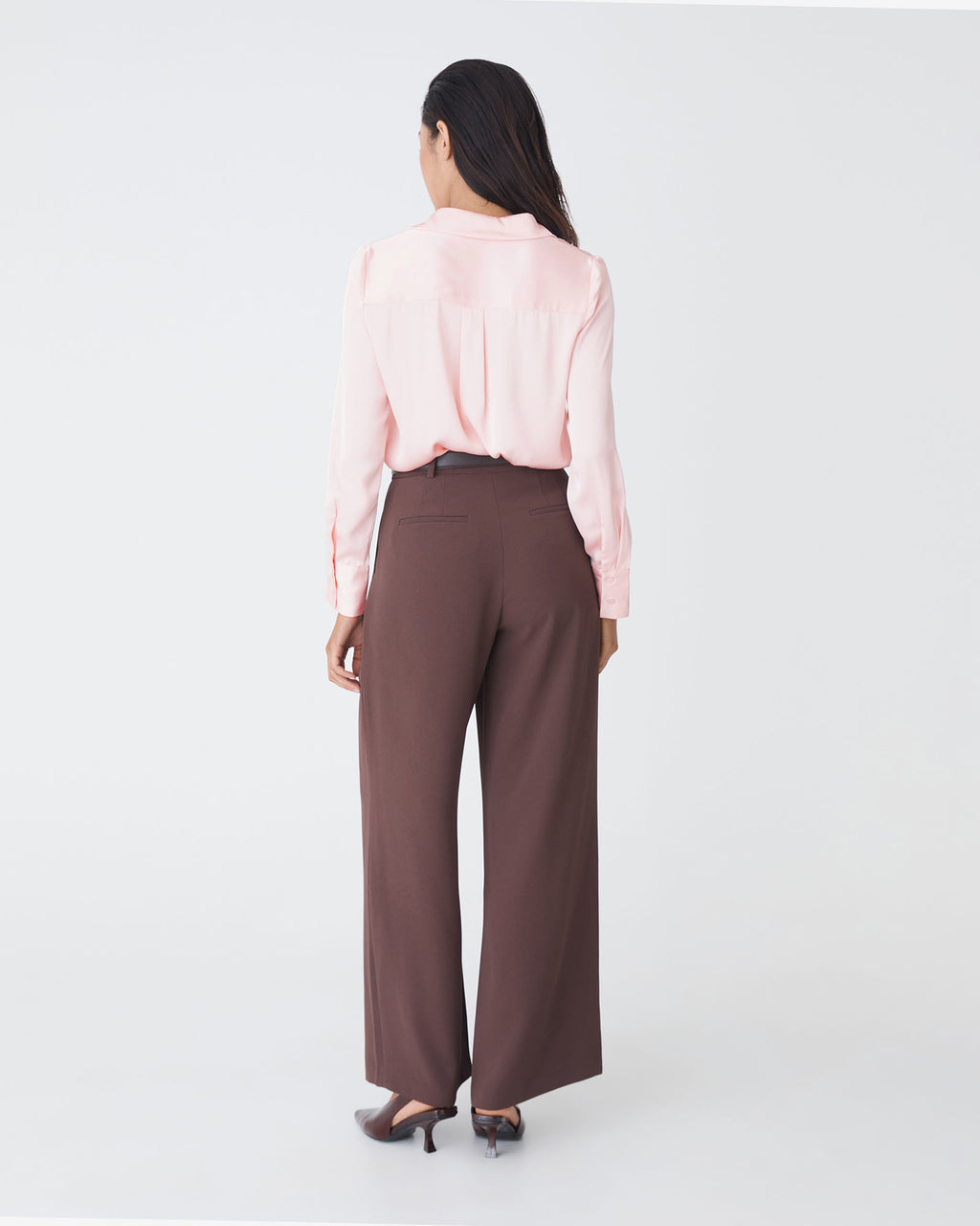 Lila V-Neck Satin Blouse