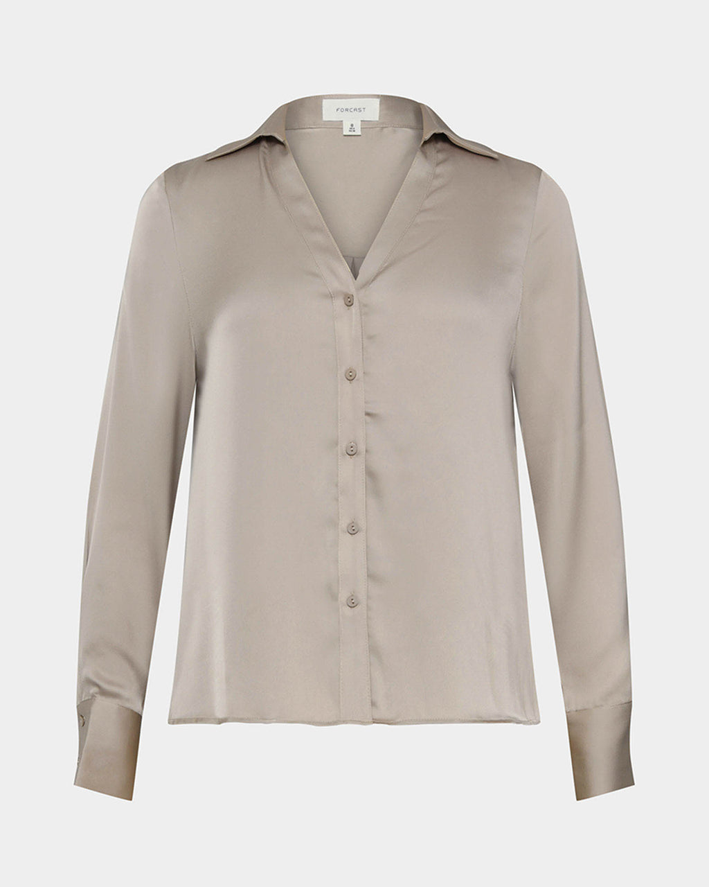 Lila V-Neck Satin Blouse