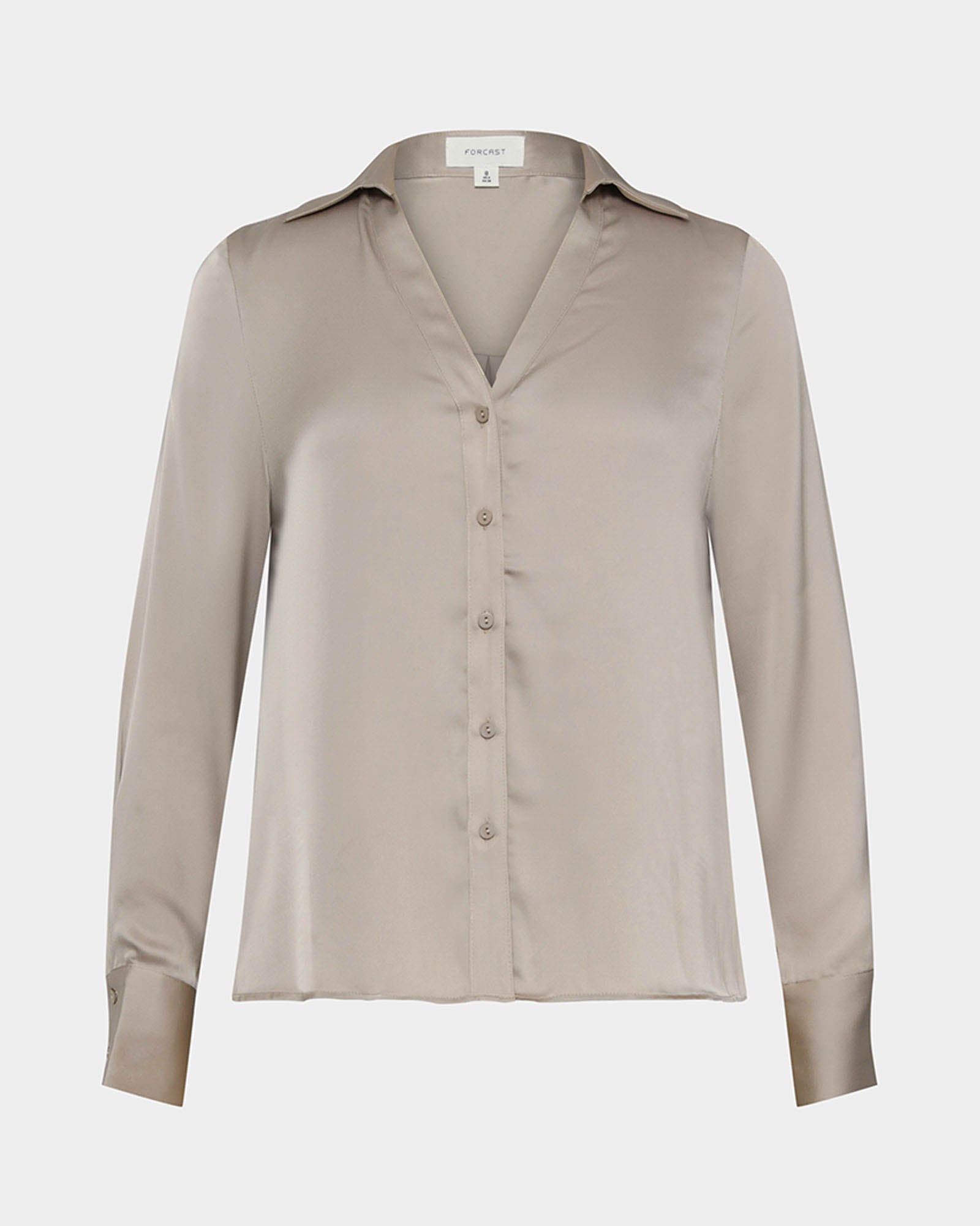 Lila V-Neck Satin Blouse