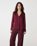 Lila V-Neck Satin Blouse