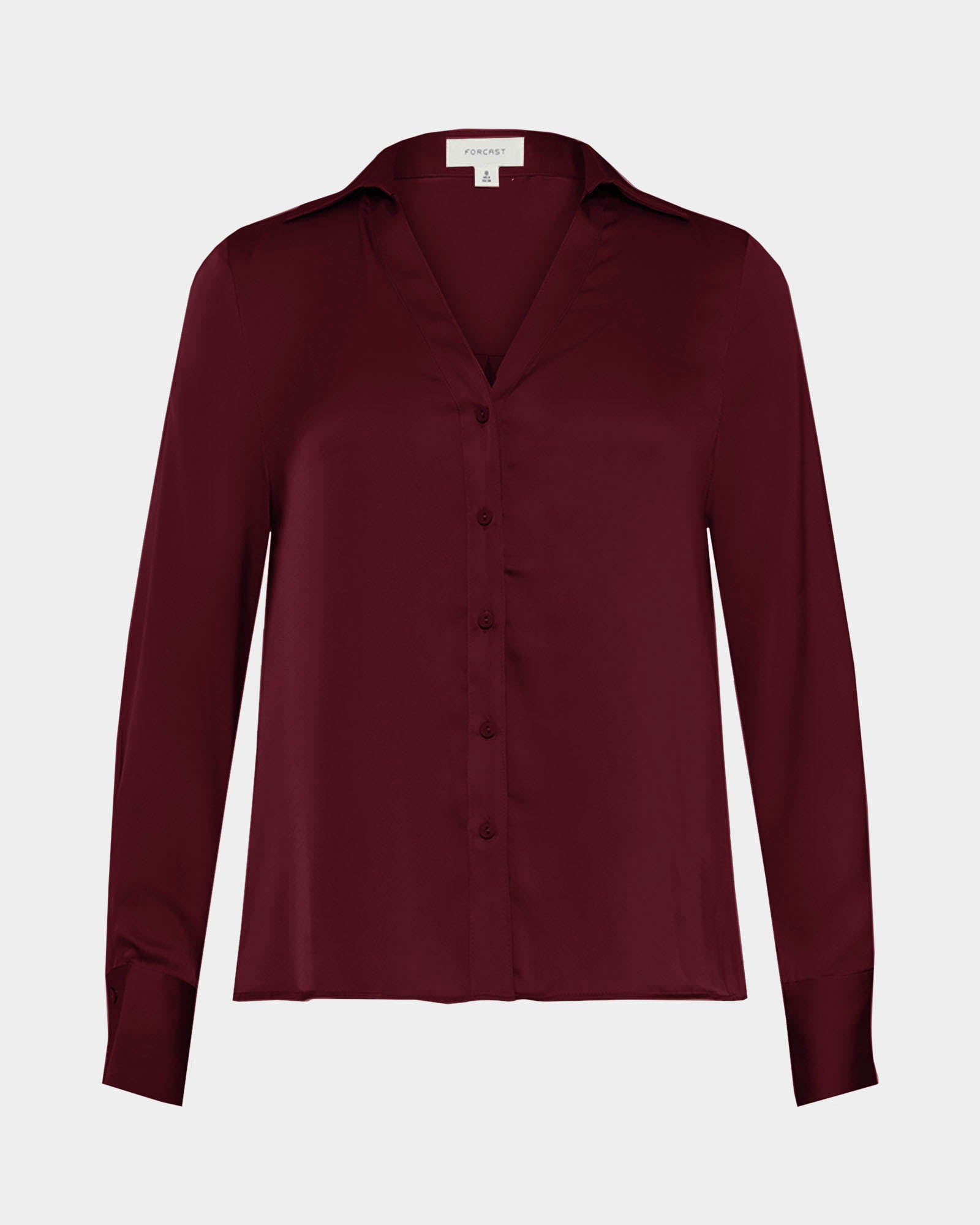 Lila V-Neck Satin Blouse