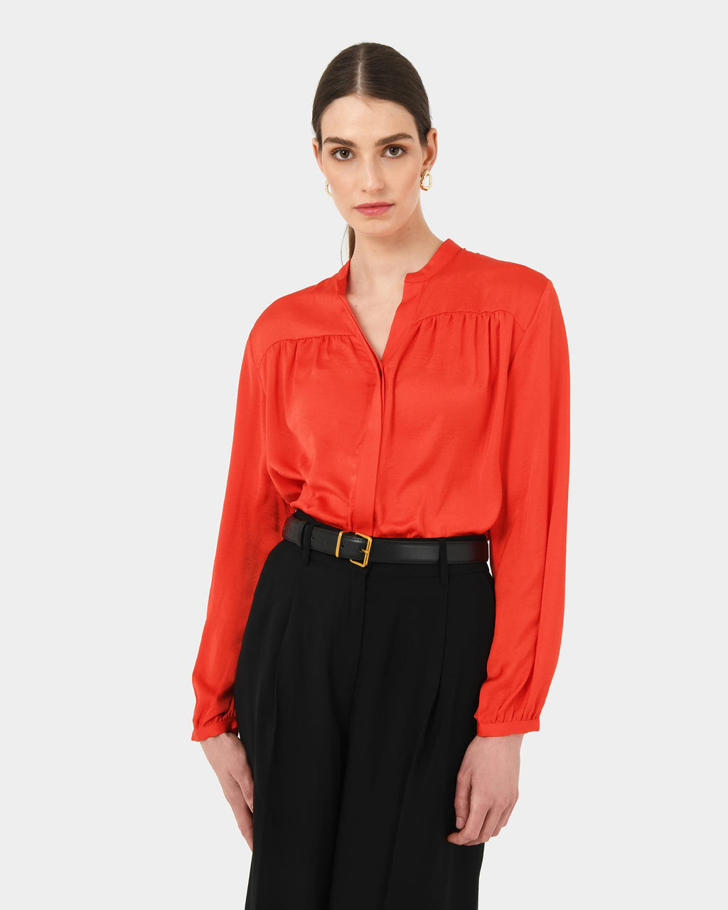 Claire V-neck Blouse