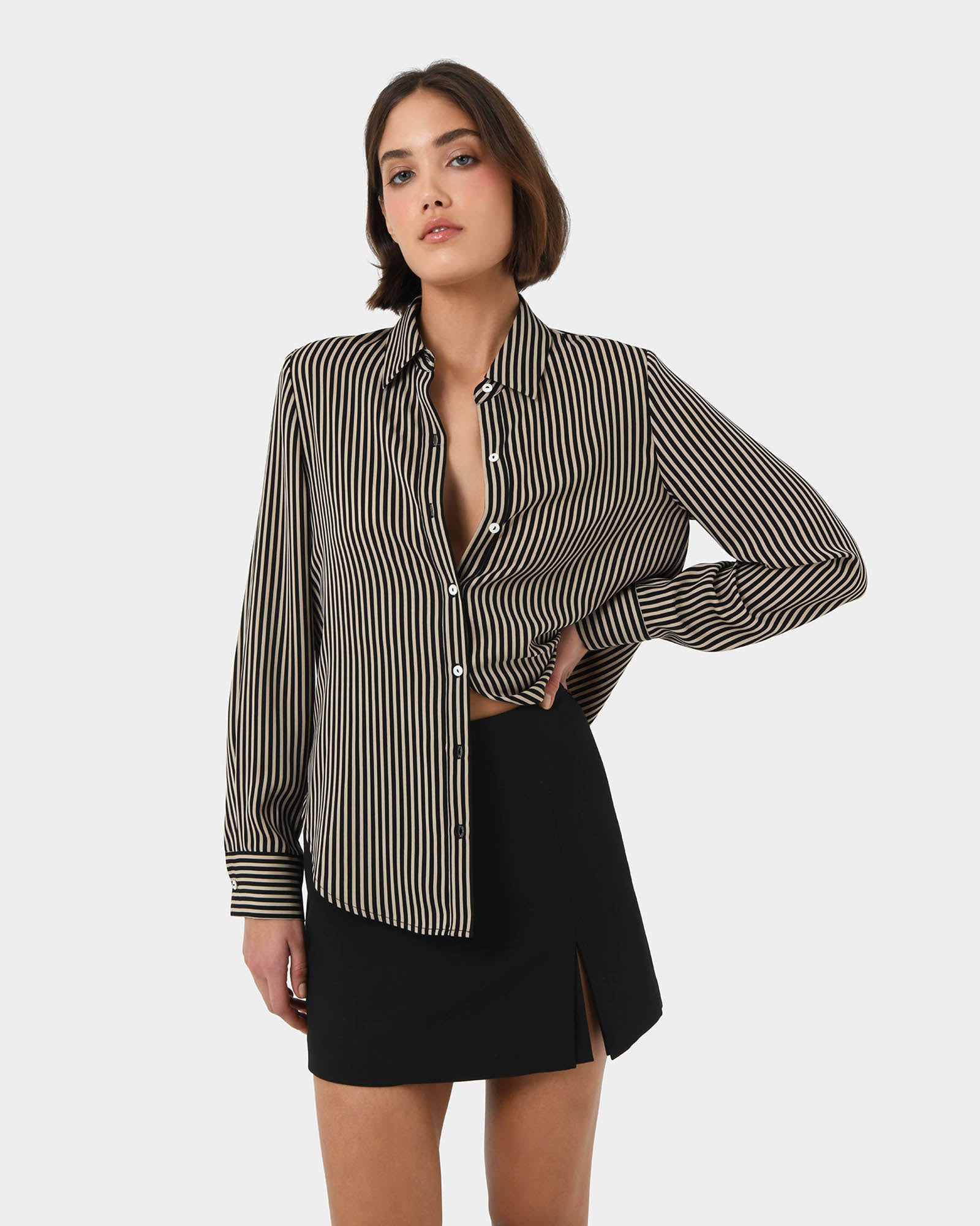 Wanda Stripe Satin Shirt