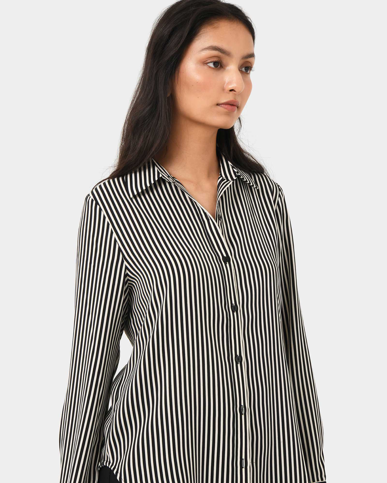 Wanda Stripe Satin Shirt