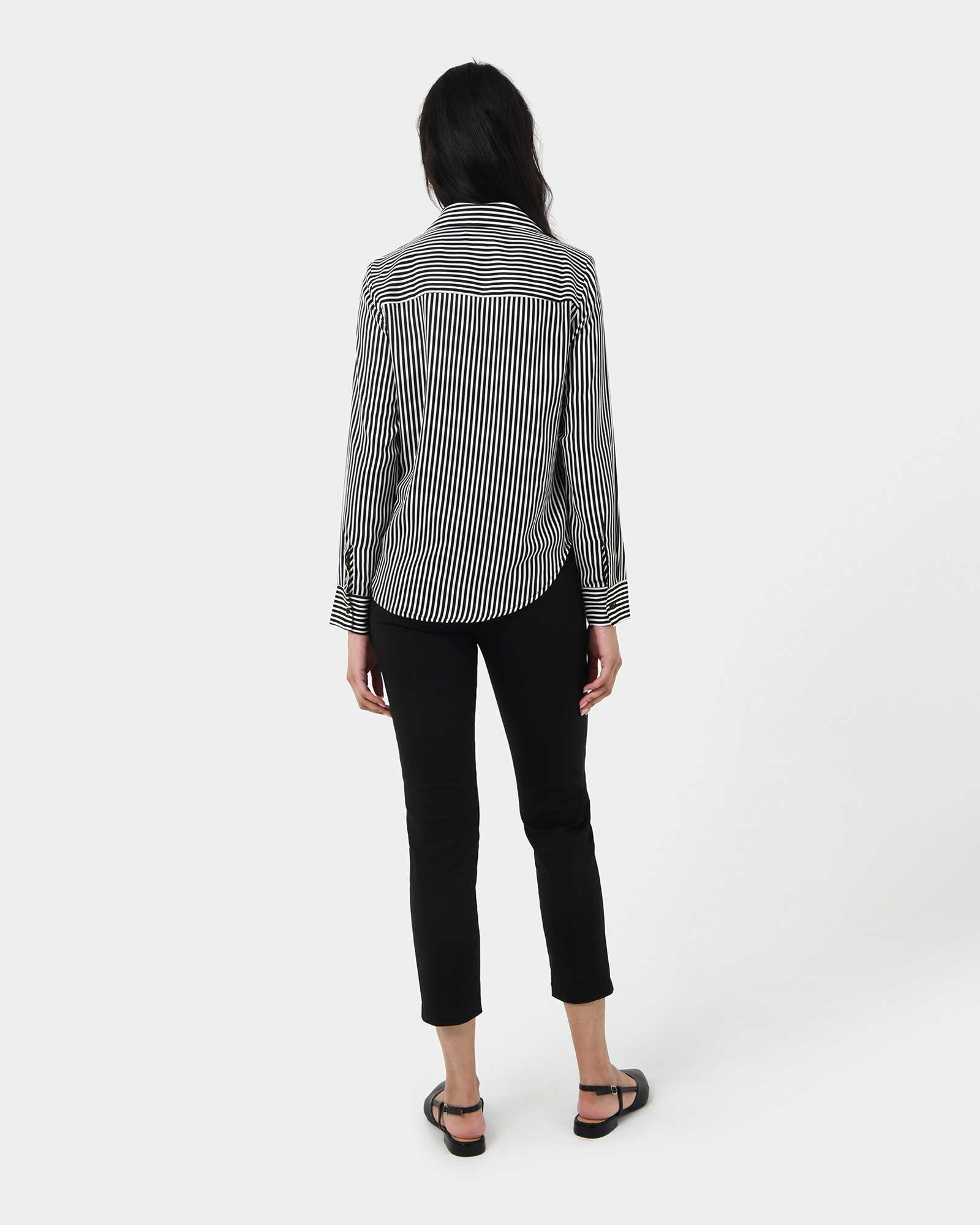 Wanda Stripe Satin Shirt