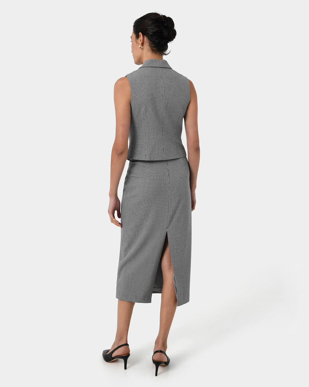 Rein Houndstooth Tailored Vest