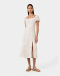 Hazy Linen Puff Sleeve Dress