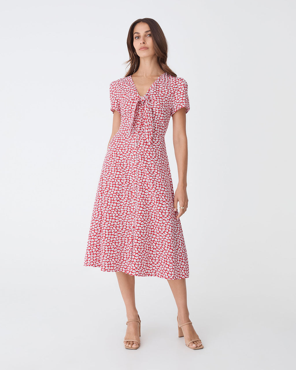 Tara Floral Button Midi Dress